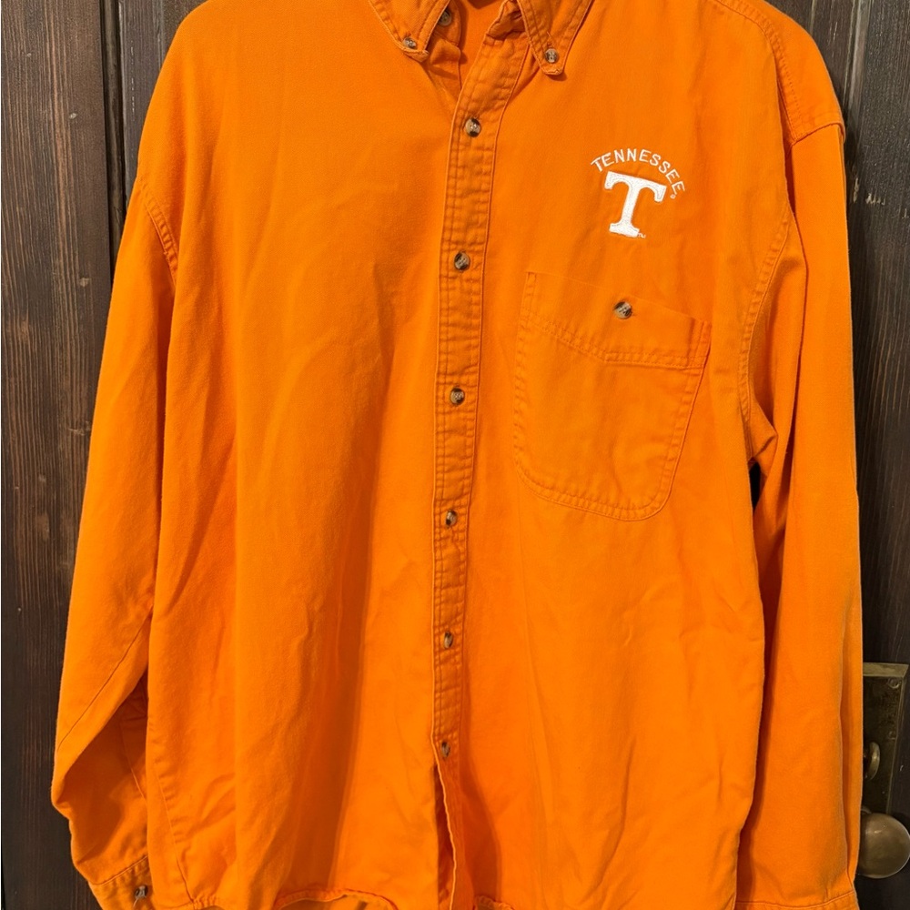 Vintage Men’s Orange Tennessee Button-Up Shirt